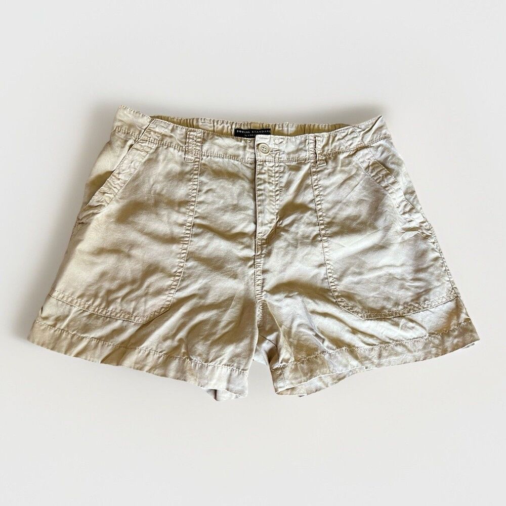 Social Standard By Sanctuary Shorts Fortune Tencel Women's Tan Size M